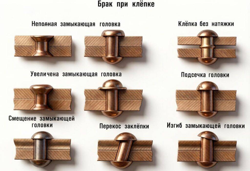 брака заклёпочного соединения